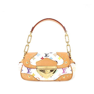 Louis Vuitton Monogram Multicolor Marilyn Hand Bag Leather Bronze White